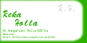 reka holla business card